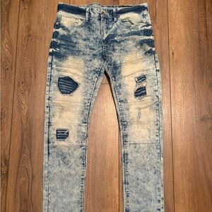 Light Blue Ripped Skinny Jeans